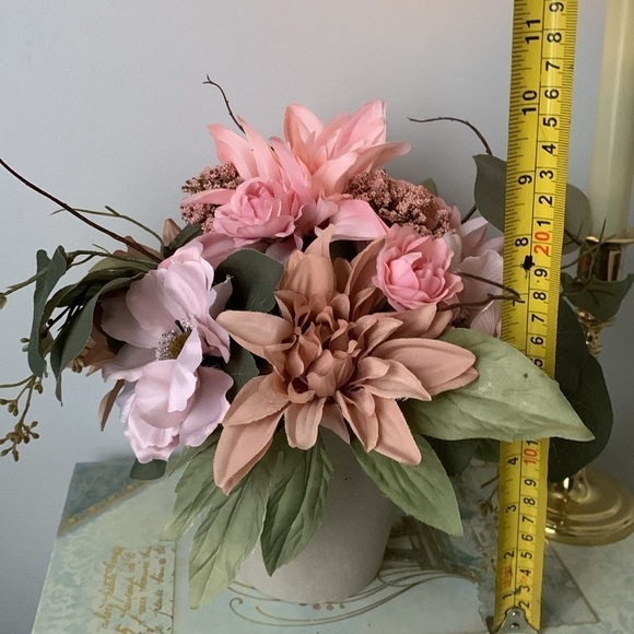 Ashland fall automate tabletop home decor floral arrangement pink‎ cottage girly - Picture 4 of 8